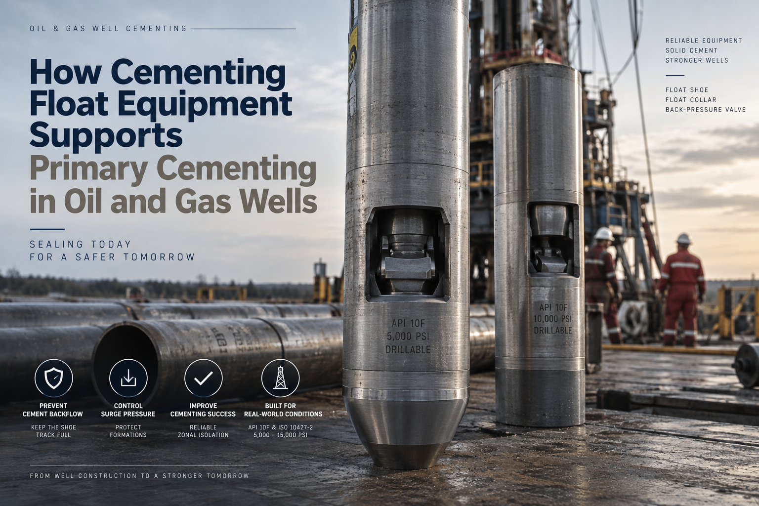 Laatste bedrijfsblogs Hoe Cementing Float Equipment Primaire Cementatie in Olie- en Gasputten Ondersteunt