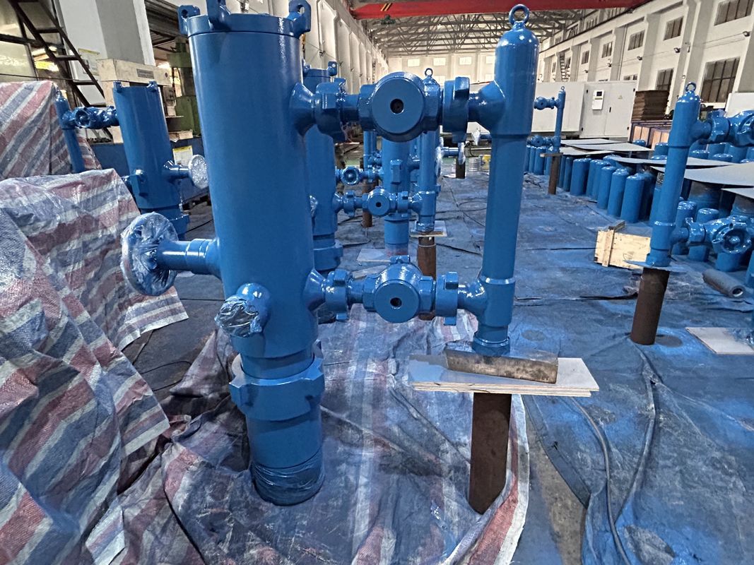 7' API Casing LTC BTC Buckle verbonden 21Mpa werkdruk Single Plug Cementing Head Met Houten Verpakking 550KG