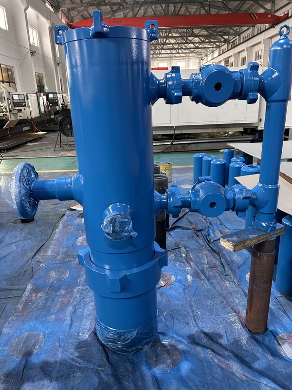 9-5/8' API Casing LTC BTC Buckle verbonden 21Mpa Werkdruk Single Plug Cementing Head Met Houten Verpakking 635KG