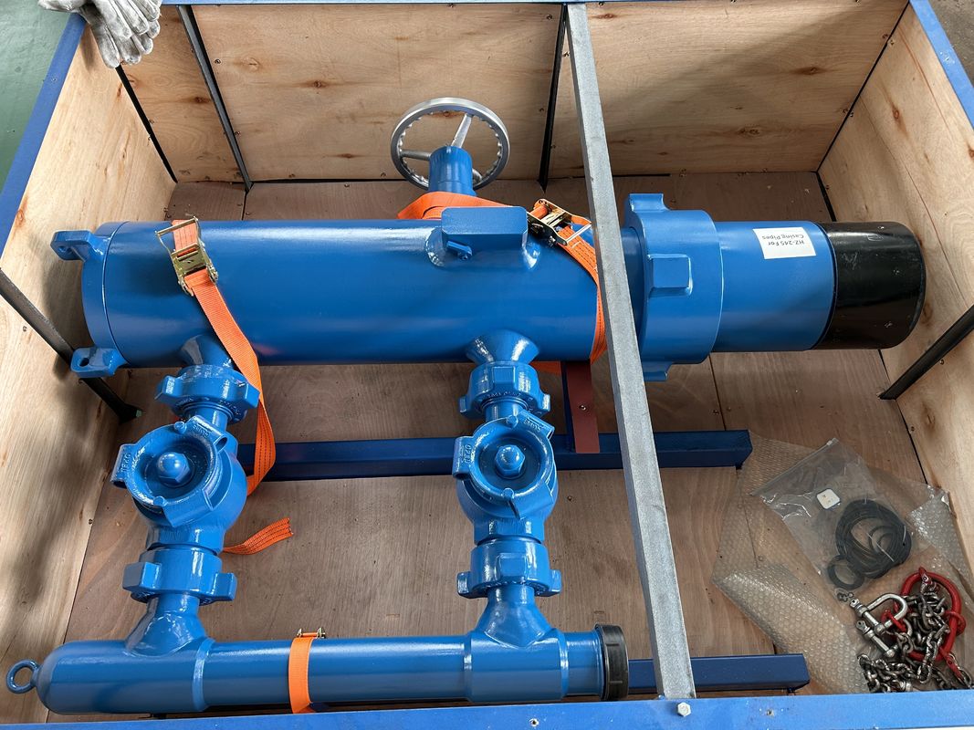 13-3/8' API Casing BTC Buckle verbonden 35Mpa werkdruk Dubbele stekker cementkop met houten verpakking