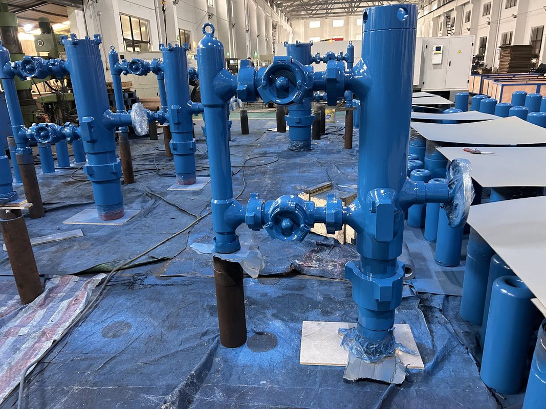 7' API Casing LTC BTC Buckle verbonden 54Mpa Testdruk Single Plug Cementing Head Met Houten Verpakking 550KG
